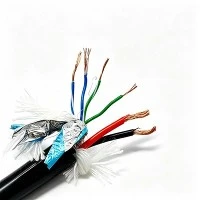 Premium 6-adriges, abgeschirmtes Tauchpumpenkabel, PE-Isolierung, schwarzer TPU-Mantel, blankes Kupfer für Aquakultursysteme